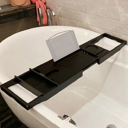 Bathroom Multifunctional Retractable Bathtub Shelf Rack, Style:Double Box-garmade.com