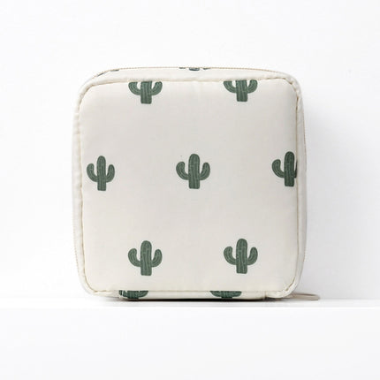 3 PCS Travel Portable Sanitary Napkin Thickened Storage Bag(Cactus)-garmade.com