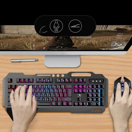 K680 RGB Rechargeable Gaming Wireless Keyboard and Mouse Set(Black)-garmade.com