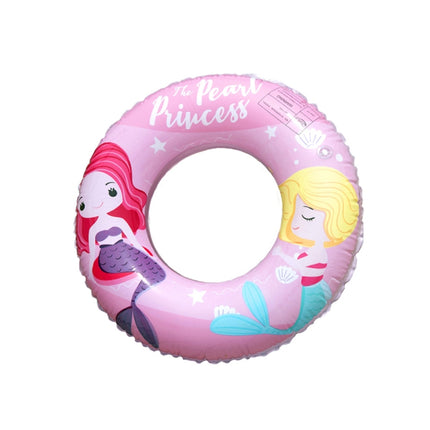 2 PCS Cartoon Mermaid Pattern Thickened PVC Children Swimming Ring, Size:60-garmade.com