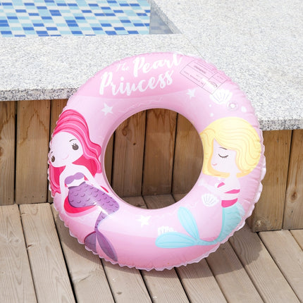 2 PCS Cartoon Mermaid Pattern Thickened PVC Children Swimming Ring, Size:60-garmade.com