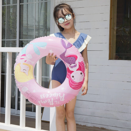 2 PCS Cartoon Mermaid Pattern Thickened PVC Children Swimming Ring, Size:70-garmade.com