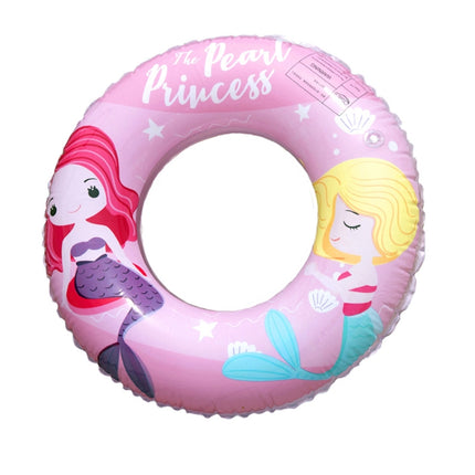 2 PCS Cartoon Mermaid Pattern Thickened PVC Children Swimming Ring, Size:80-garmade.com