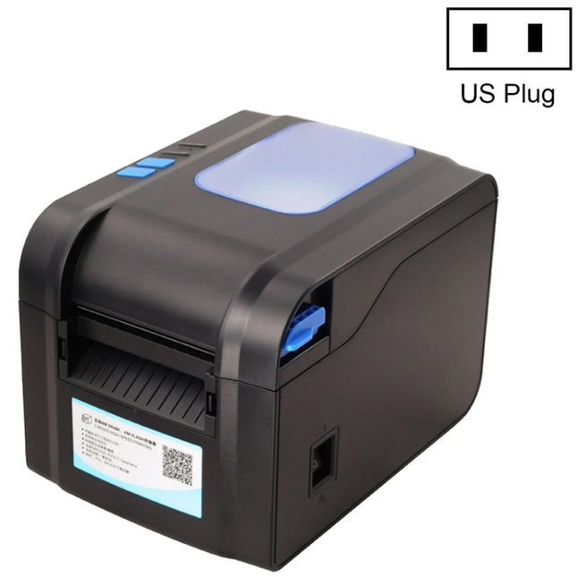 Xprinter XP-370B Barcode Printer Self-adhesive QR Code Printer Label Clothing Tag Thermal Ticket Machine(US Plug)-garmade.com