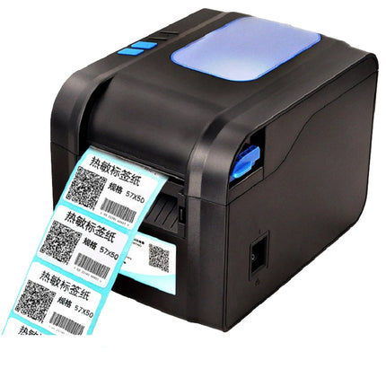 Xprinter XP-370B Barcode Printer Self-adhesive QR Code Printer Label Clothing Tag Thermal Ticket Machine(EU Plug)-garmade.com