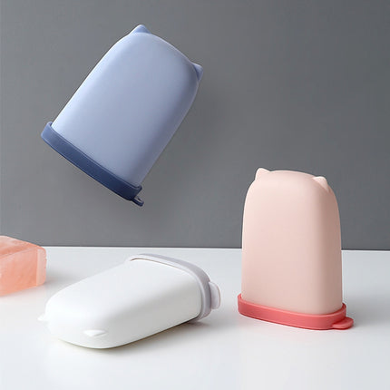 5 PCS Portable Soap Box Sealed & Leak-proof Travel Products Personal Care Essential(Blue)-garmade.com