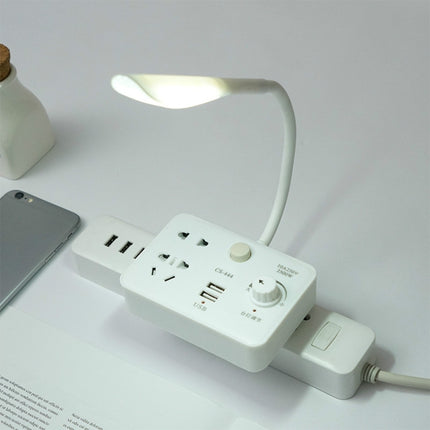 Table Lamp Converter Creative Smart Socket USB Multi-function Plug Strip with Adjustable Table Lamp, CN Plug-garmade.com