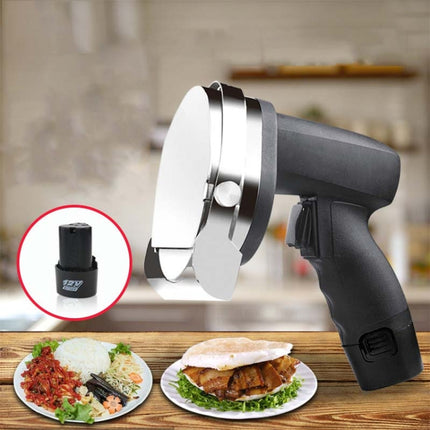 Electric Barbecue Slicing Machine Rechargeable Handheld Barbecue Slicing Knife CN Plug(Black)-garmade.com