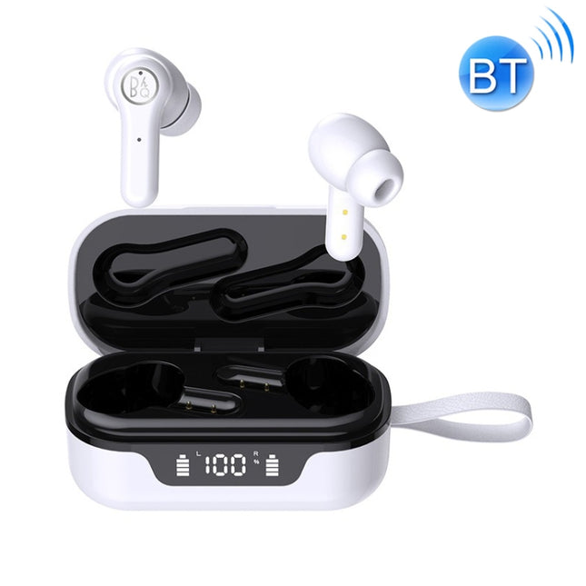 ANC Business Sports TWS Stereo Dual Ears Bluetooth V5.0+EDR Earphone with Charging Box(White)-garmade.com
