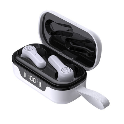 ANC Business Sports TWS Stereo Dual Ears Bluetooth V5.0+EDR Earphone with Charging Box(White)-garmade.com