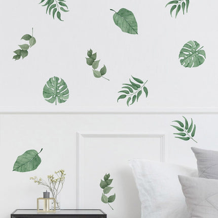 Green Leaf Kindergarten Environment Layout Decorative Wall Stickers(FX-F011)-garmade.com