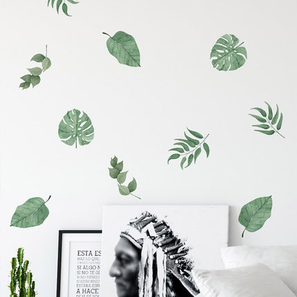 Green Leaf Kindergarten Environment Layout Decorative Wall Stickers(FX-F011)-garmade.com