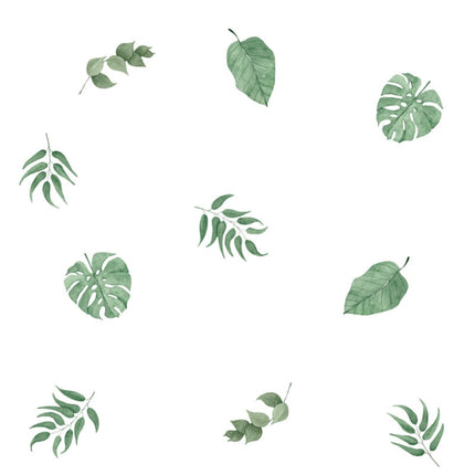 Green Leaf Kindergarten Environment Layout Decorative Wall Stickers(FX-F011)-garmade.com