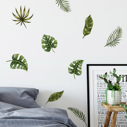 Green Leaf Kindergarten Environment Layout Decorative Wall Stickers(FX-F012)-garmade.com