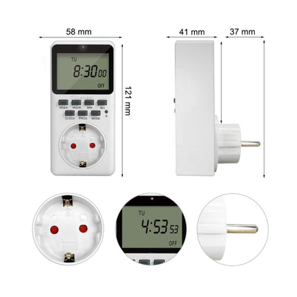 Charging Smart Switch Timing Socket(EU Plug -230V 50Hz 16A)-garmade.com