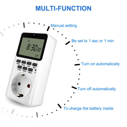 Charging Smart Switch Timing Socket(UK Plug -240V 50Hz 13A)-garmade.com
