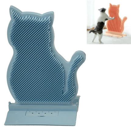 Fixed Door Seam Cat Rubbing Device Anti-itching & Hair Removal Massage Brush Pet Supplies(Blue)-garmade.com