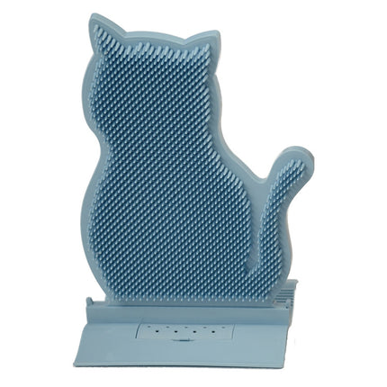 Fixed Door Seam Cat Rubbing Device Anti-itching & Hair Removal Massage Brush Pet Supplies(Blue)-garmade.com