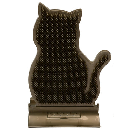 Fixed Door Seam Cat Rubbing Device Anti-itching & Hair Removal Massage Brush Pet Supplies(Brown)-garmade.com
