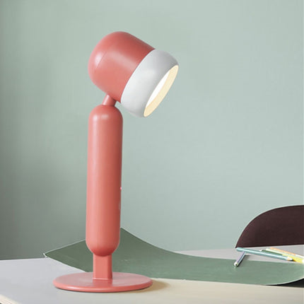 USB Charging Touch Adjustable LED Children Reading and Learning Eye Protection Table Lamp(Red)-garmade.com