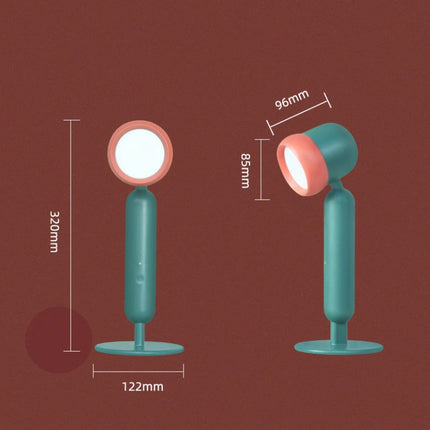 USB Charging Touch Adjustable LED Children Reading and Learning Eye Protection Table Lamp(Red)-garmade.com