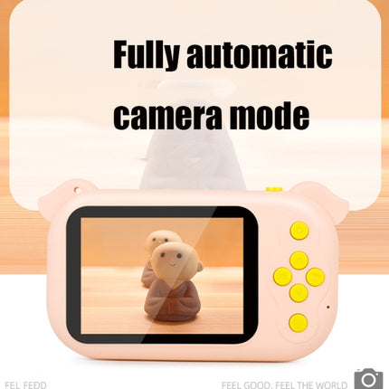 2.4 inch Screen 1080P High-definition Shatter-resistant Ultra-thin Children Camera HD Photo and Video, Style:No Memory Card(Orange Pink)-garmade.com