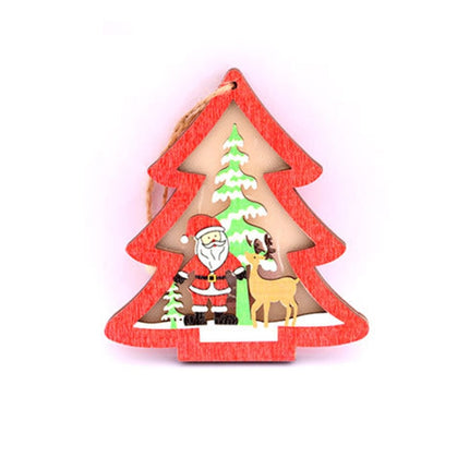 2 PCS Christmas Decorations Christmas Tree Luminous Pendant(Christmas Tree)-garmade.com