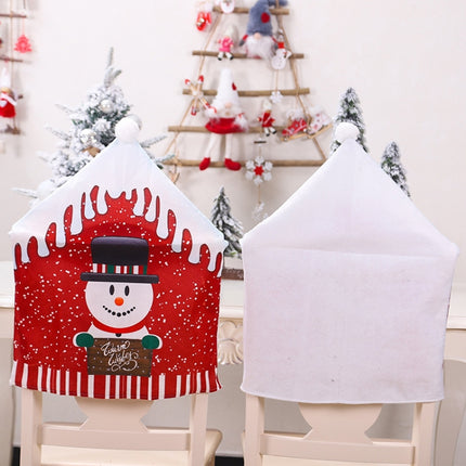 Christmas Cartoon Chair Cover Christmas Home Decoration(Christmas Elk)-garmade.com