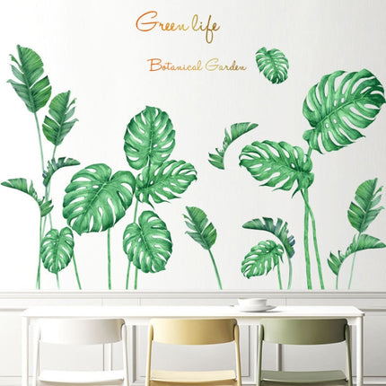 2 PCS Green Vegetation Home Decoration Self-adhesive Wall Stickers-garmade.com