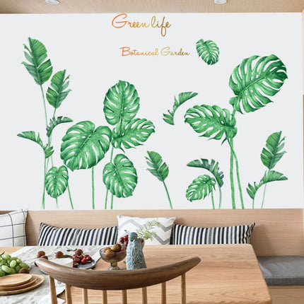 2 PCS Green Vegetation Home Decoration Self-adhesive Wall Stickers-garmade.com