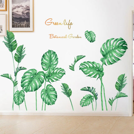 2 PCS Green Vegetation Home Decoration Self-adhesive Wall Stickers-garmade.com