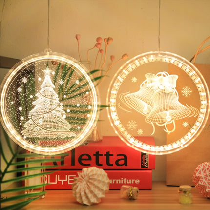 Christmas Decoration Light LED Holiday 3D Hanging Lamp, Power:Battery(Christmas Tree)-garmade.com