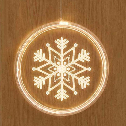 Christmas Decoration Light LED Holiday 3D Hanging Lamp, Power:USB(Snowflake)-garmade.com