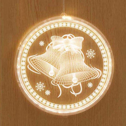 Christmas Decoration Light LED Holiday 3D Hanging Lamp, Power:USB(Christmas Bell)-garmade.com