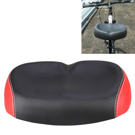 Bicycle Seat Mountain Bike Seat Cushion Shock Absorption no Nose Saddle Riding Equipment(Red)-garmade.com