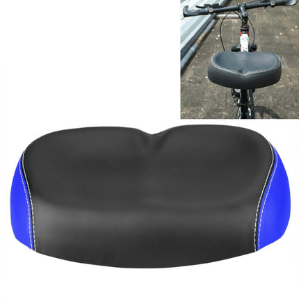 Bicycle Seat Mountain Bike Seat Cushion Shock Absorption no Nose Saddle Riding Equipment(Blue)-garmade.com