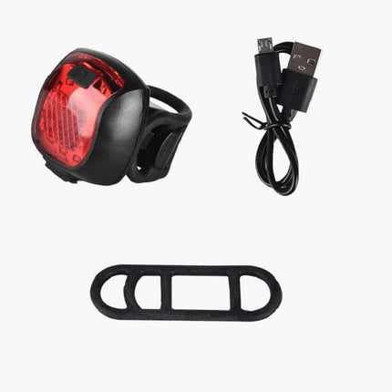 Bicycle Mountain Bike Light Safety Warning Light USB Rechargeable Tail Light Helmet Light-garmade.com