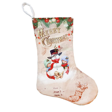 Christmas Stockings Pendant Christmas Decoration Gift Bag, Specification: Old Man Snowman-garmade.com