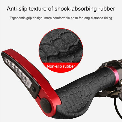 1 Pair Bicycle Solar Rubber Grip Cover Bicycle Mountain Riding Equipment(Black)-garmade.com