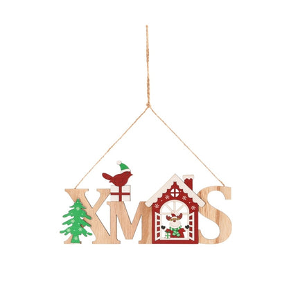 Christmas Wooden English Listing House Welcome Listing, Specification: Elk-garmade.com