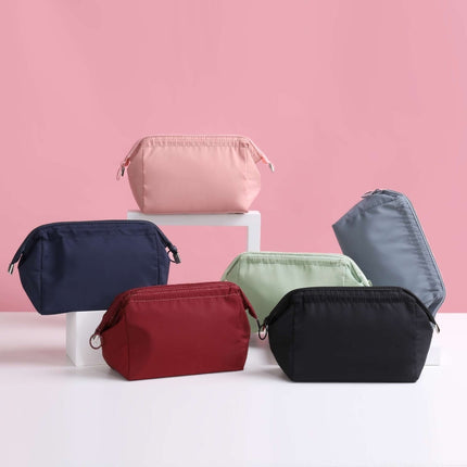 4 PCS Waterproof Cosmetic Bag Travel Portable Toilet Bag Multifunctional Storage Bag(Black)-garmade.com