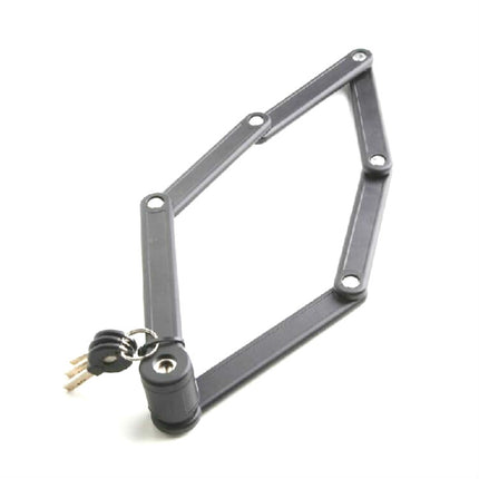 Tonyon Universal Anti-hydraulic Scissors Bicycle Lock Four-section Folding Mountain Bike Lock(Black)-garmade.com