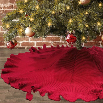 48-inch Christmas Tree Skirt With Folds-garmade.com
