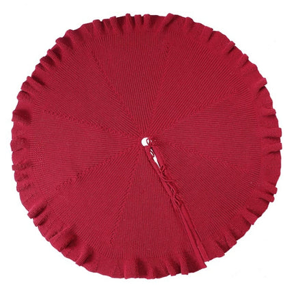 48-inch Christmas Tree Skirt With Folds-garmade.com