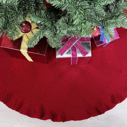 48-inch Christmas Tree Skirt With Folds-garmade.com