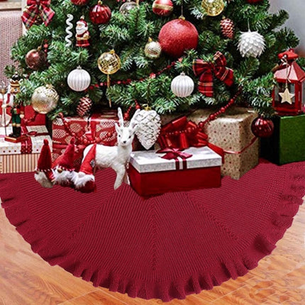 48-inch Christmas Tree Skirt With Folds-garmade.com