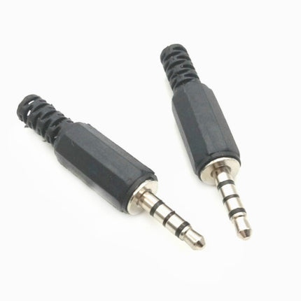 30 PCS Headphone Plug 3.5mm Four Pole Audio Head DIY Welding Head-garmade.com