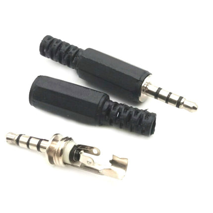 30 PCS Headphone Plug 3.5mm Four Pole Audio Head DIY Welding Head-garmade.com