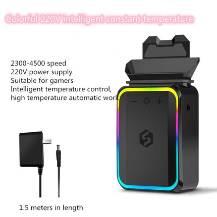 Suohuang Computer Notebook Exhaust Radiator Side Suction Fan Machine for Lenovo/ASUS/Dell laptops, Style:Colorful-220V Intelligent Constant Temperature, CN Plug-garmade.com
