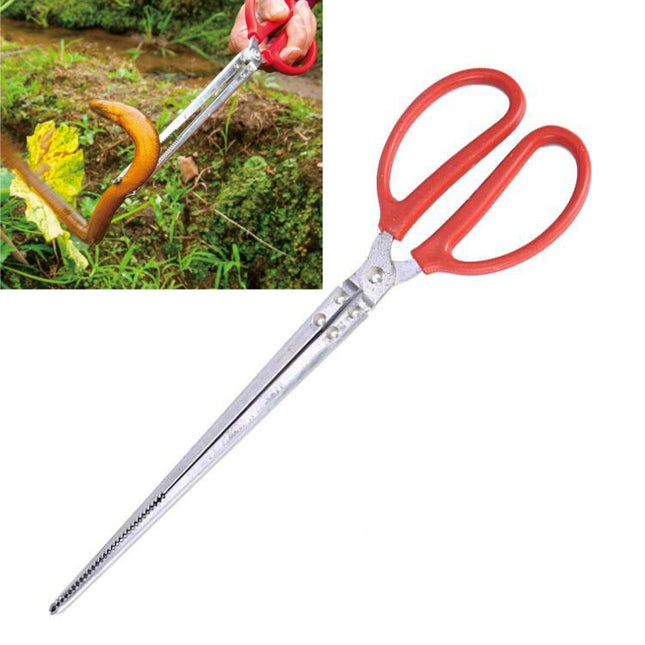 4 PCS Rice Eel Clip Lobster Tongs Rice Eel Clip Crab Loach Pliers Fish Control Garbage Clip, Size:38cm, Style:Straight-garmade.com